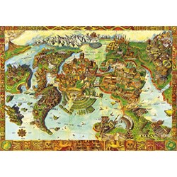 Bluebird Puzzle (70317) - "Atlantis Center of the Ancient World" - 1000 pieces puzzle