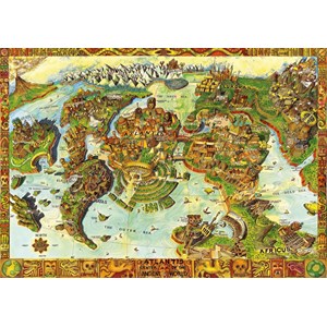 Bluebird Puzzle (70317) - "Atlantis Center of the Ancient World" - 1000 pieces puzzle