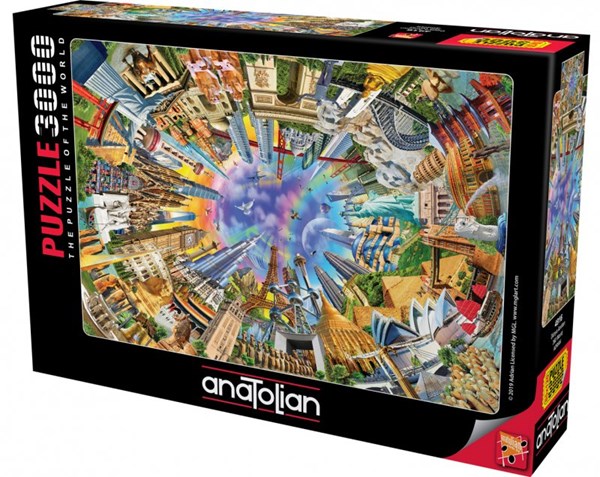 Anatolian (4916) - Adrian Chesterman: "360 World" - 3000 pieces puzzle