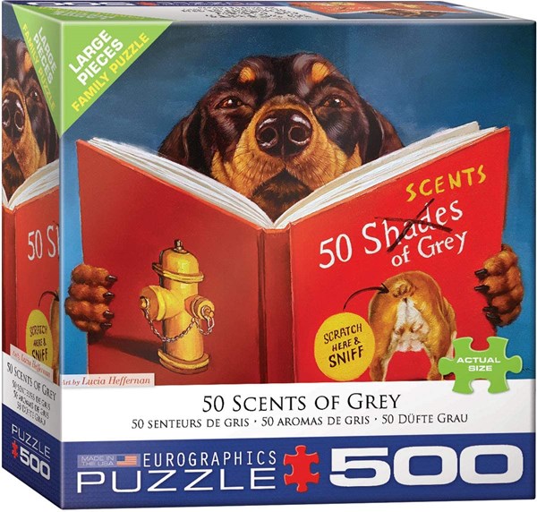 Eurographics (8500-5451) - Lucia Heffernan: "50 Scents of Grey" - 500 pieces puzzle