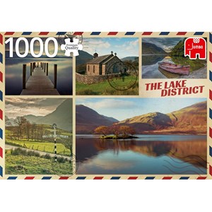 Jumbo (18840) - "Greetings from The Lake District" - 1000 pieces puzzle