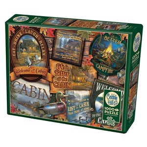 Cobble Hill (80040) - Sam Timm: "Cabin Signs" - 1000 pieces puzzle