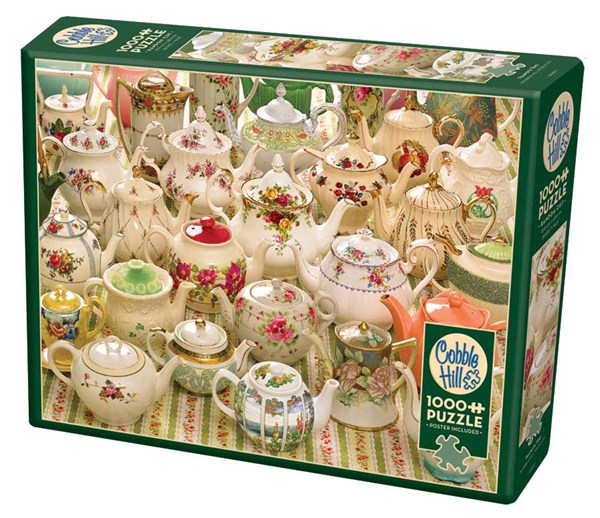 Cobble Hill (80281) - "Teapots Too" - 1000 pieces puzzle