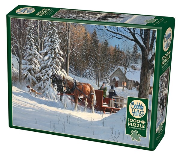 Cobble Hill (80067) - Douglas Laird: "Sugar Shack Horses" - 1000 pieces puzzle