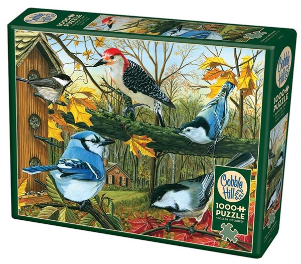 Cobble Hill (80053) - "Blue Jay And Friends" - 1000 pieces puzzle