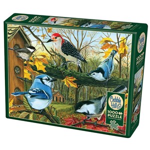 Cobble Hill (80053) - "Blue Jay And Friends" - 1000 pieces puzzle