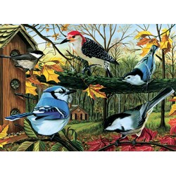 Cobble Hill (80053) - "Blue Jay And Friends" - 1000 pieces puzzle