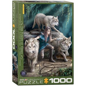 Eurographics (6000-5476) - Anne Stokes: "The Power of Three" - 1000 pieces puzzle