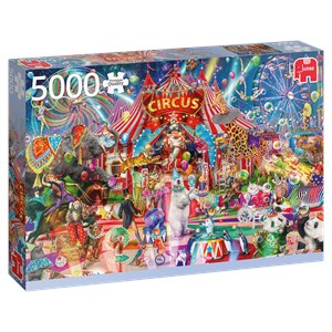 Jumbo (18871) - Aimee Stewart: "A Night at the Circus" - 5000 pieces puzzle