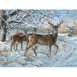 Cobble Hill (57196) - Persis Clayton Weirs: "Winter Deer" - 1000 pieces puzzle