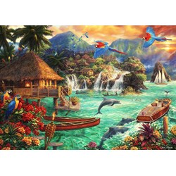Bluebird Puzzle (70052) - Chuck Pinson: "Island Life" - 2000 pieces puzzle