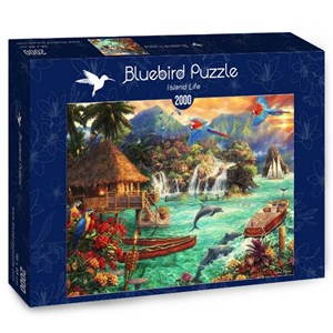 Bluebird Puzzle (70052) - Chuck Pinson: "Island Life" - 2000 pieces puzzle