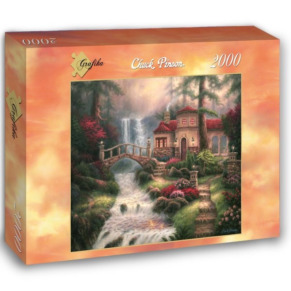 Grafika (02764) - Chuck Pinson: "Sierra River Falls" - 2000 pieces puzzle