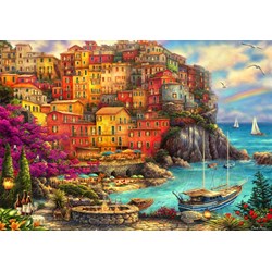 Grafika (02901) - Chuck Pinson: "A Beautiful Day at Cinque Terre" - 1000 pieces puzzle