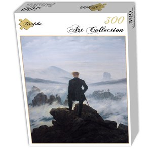 Grafika (01719) - Caspar David Friedrich: "Wanderer above the sea of fog, 1818" - 300 pieces puzzle