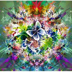 Grafika (00784) - "Spring Flowers and Butterflies" - 1500 pieces puzzle