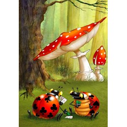 Grafika (01432) - François Ruyer: "Poker" - 1000 pieces puzzle