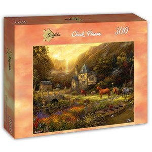 Grafika (t-00822) - Chuck Pinson: "The Golden Valley" - 500 pieces puzzle