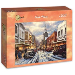 Grafika (t-00808) - Chuck Pinson: "The Warmth of Small Town Living" - 1500 pieces puzzle