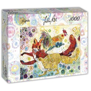 Grafika (t-00881) - Sally Rich: "Leaping Fox's" - 1000 pieces puzzle
