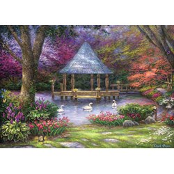 Grafika (t-00813) - Chuck Pinson: "Swan Pond" - 1000 pieces puzzle