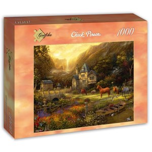 Grafika (t-00821) - Chuck Pinson: "The Golden Valley" - 1000 pieces puzzle