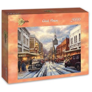 Grafika (t-00807) - Chuck Pinson: "The Warmth of Small Town Living" - 2000 pieces puzzle