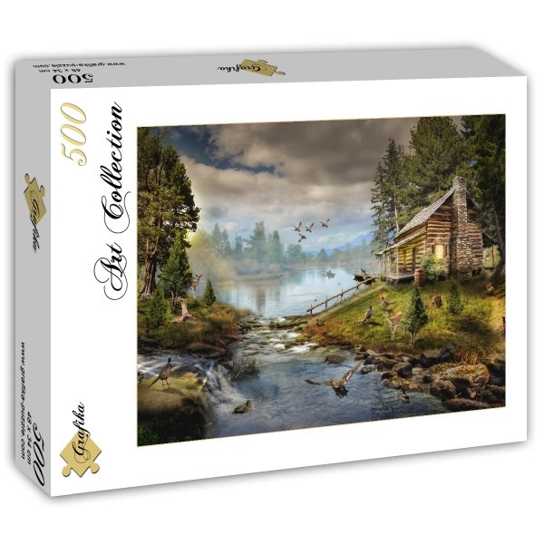 Grafika (t-00874) - "The Fisherman's Cabin" - 500 pieces puzzle