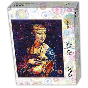 Grafika (t-00889) - Leonardo Da Vinci, Sally Rich: "Lady with an Ermine, by Sally Rich" - 1000 pieces puzzle