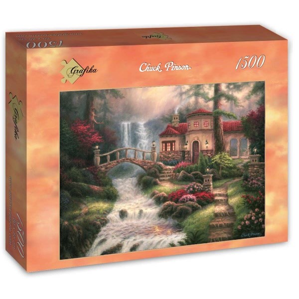 Grafika (t-00792) - Chuck Pinson: "Sierra River Falls" - 1500 pieces puzzle