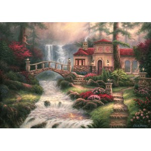 Grafika (t-00792) - Chuck Pinson: "Sierra River Falls" - 1500 pieces puzzle