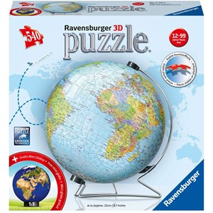 Ravensburger (11159) - "Globe (in German)" - 540 pieces puzzle