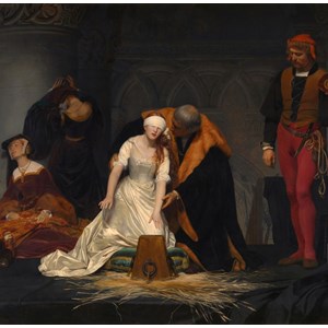 Grafika (00752) - Paul Delaroche: "The Execution of Lady Jane Grey, 1833" - 1500 pieces puzzle
