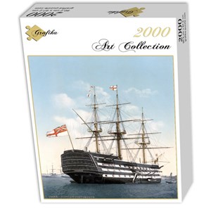 Grafika (00521) - "HMS Victory in Portsmouth, 1900" - 2000 pieces puzzle