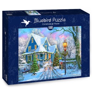 Bluebird Puzzle (70340) - Dominic Davison: "Christmas at Home" - 1000 pieces puzzle
