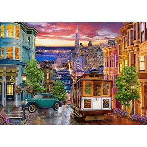 Castorland (B-53391) - "San Francisco Trolley" - 500 pieces puzzle