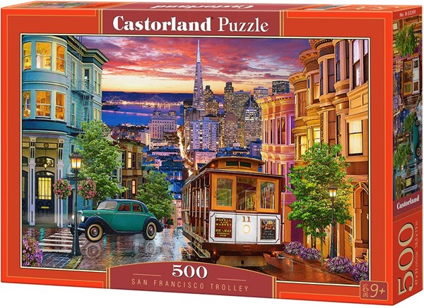 Castorland (B-53391) - "San Francisco Trolley" - 500 pieces puzzle