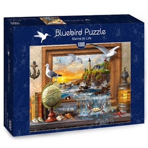 Bluebird Puzzle (70346) - Dominic Davison: "Marine to Life" - 1000 pieces puzzle