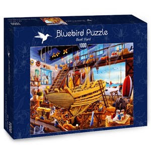 Bluebird Puzzle (70316) - Hiroyuki: "Boat Yard" - 1000 pieces puzzle