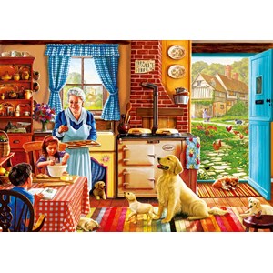 Bluebird Puzzle (70323) - Steve Crisp: "Cottage Interior" - 1000 pieces puzzle