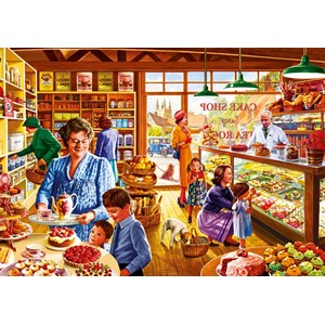 Bluebird Puzzle (70326) - Steve Crisp: "Nostalgic Cake shop" - 1000 pieces puzzle