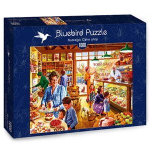 Bluebird Puzzle (70326) - Steve Crisp: "Nostalgic Cake shop" - 1000 pieces puzzle