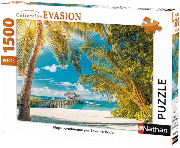 Nathan (87794) - Levente Bodo: "Paradise Beach" - 1500 pieces puzzle