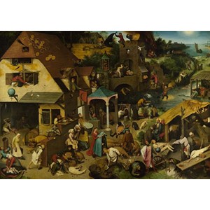 D-Toys (73778-1) - Pieter Brueghel the Elder: "Flemish Proverb" - 1000 pieces puzzle