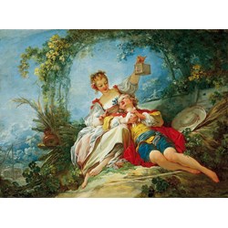 D-Toys (74997) - Jean-Honoré Fragonard: "Happy Lovers" - 1000 pieces puzzle