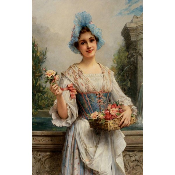 D-Toys (73921) - Léon François Comerre: "The Flower Seller" - 500 pieces puzzle