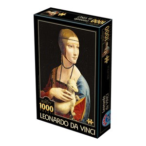 D-Toys (74973) - Leonardo Da Vinci: "Lady with an Ermine" - 1000 pieces puzzle