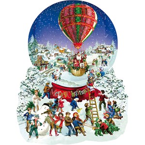 SunsOut (96087) - Barbara Behr: "Old Fashioned Snow Globe" - 1000 pieces puzzle