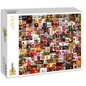 Grafika (02911) - "Collage, Christmas" - 1000 pieces puzzle