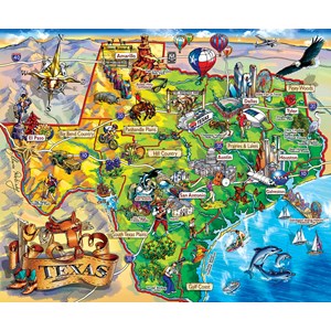 SunsOut (20516) - Maria Rabinsky: "Texas!!!" - 1000 pieces puzzle